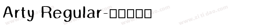 Arty Regular字体转换
